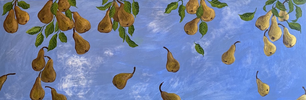 Susanna Izard  |Pears | Acrylic | McAtamney Gallery and Design Store | Geraldine NZ